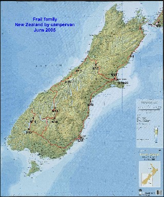 South Island route map thumbnail